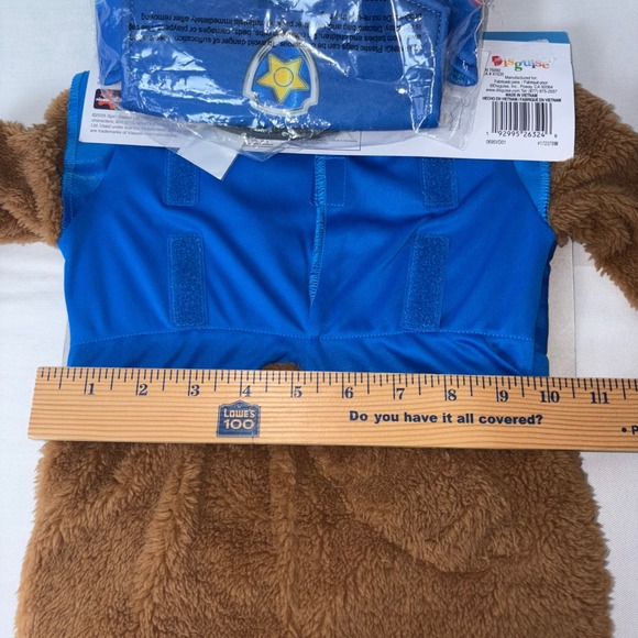 Disguise Paw Patrol Chase Deluxe Toddler Costume Blue Brown 12 18 Months - Picture 5 of 7